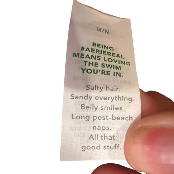 Aerie NWT tan one piece swimsuit size medium - Picture 9 of 11